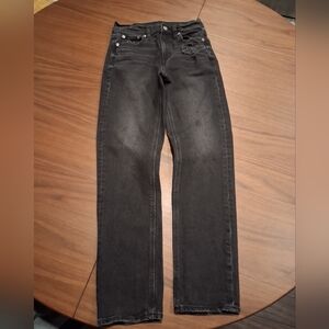 American Eagle Outfitters Black Straight Men's Jeans with Light Fading
